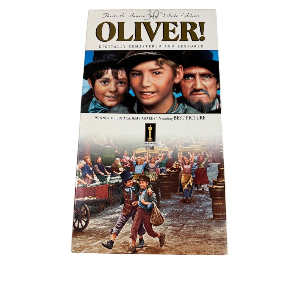 Oliver! VHS 30th Anniversary Tribute Edition 1968 Musical Best Picture Columbia